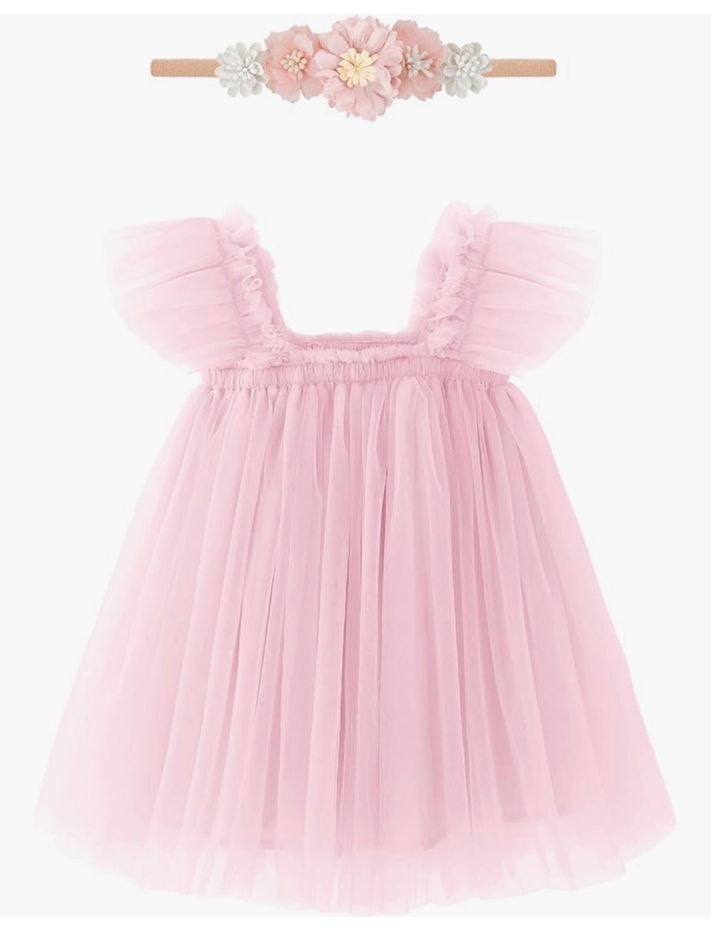 Light pink dress and head band